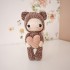 Câlinours, petit ours de la St Valentin : Patron Au Crochet PDF